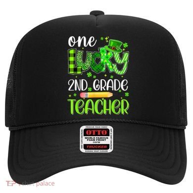 One Lucky 2nd Grade Teacher Pencil Shamrock St Patricks Day Hat
