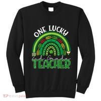 One Lucky 2nd Grade Teacher St Patricks Day Teacher Rainbow Sweatshirt thumb 0