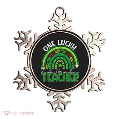 One Lucky 2nd Grade Teacher St Patricks Day Teacher Rainbow Ornament