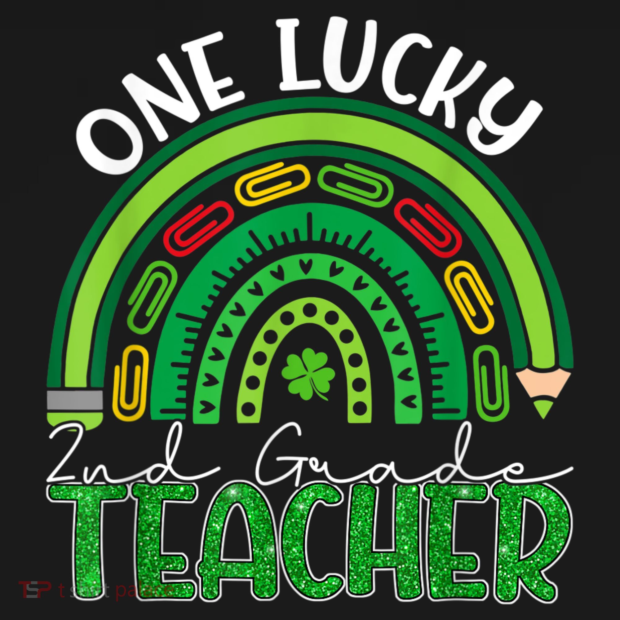 One Lucky 2nd Grade Teacher St Patricks Day Teacher Rainbow Women's Tank Top