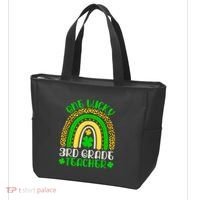 One Lucky 3rd Grade Teacher Leopard Rainbow St. Patricks Tote Bag thumb 3