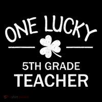 One Lucky 5th Grade Teacher Matching St Patricks Day Gift Coffee Mug thumb 5