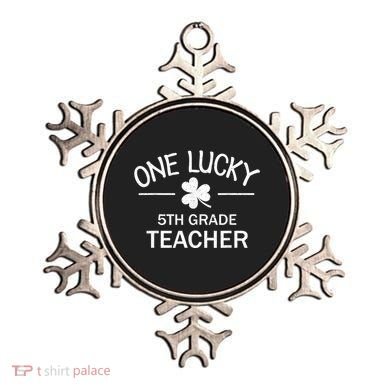 One Lucky 5th Grade Teacher Matching St Patricks Day Gift Ornament
