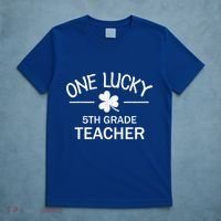 One Lucky 5th Grade Teacher Matching St Patricks Day Gift T-Shirt thumb 5