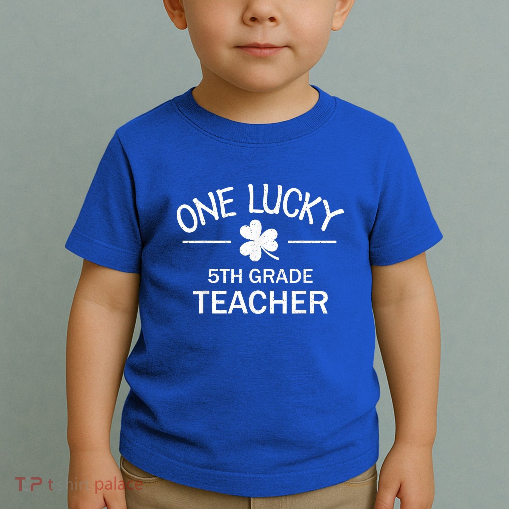 One Lucky 5th Grade Teacher Matching St Patricks Day Gift Toddler T-Shirt