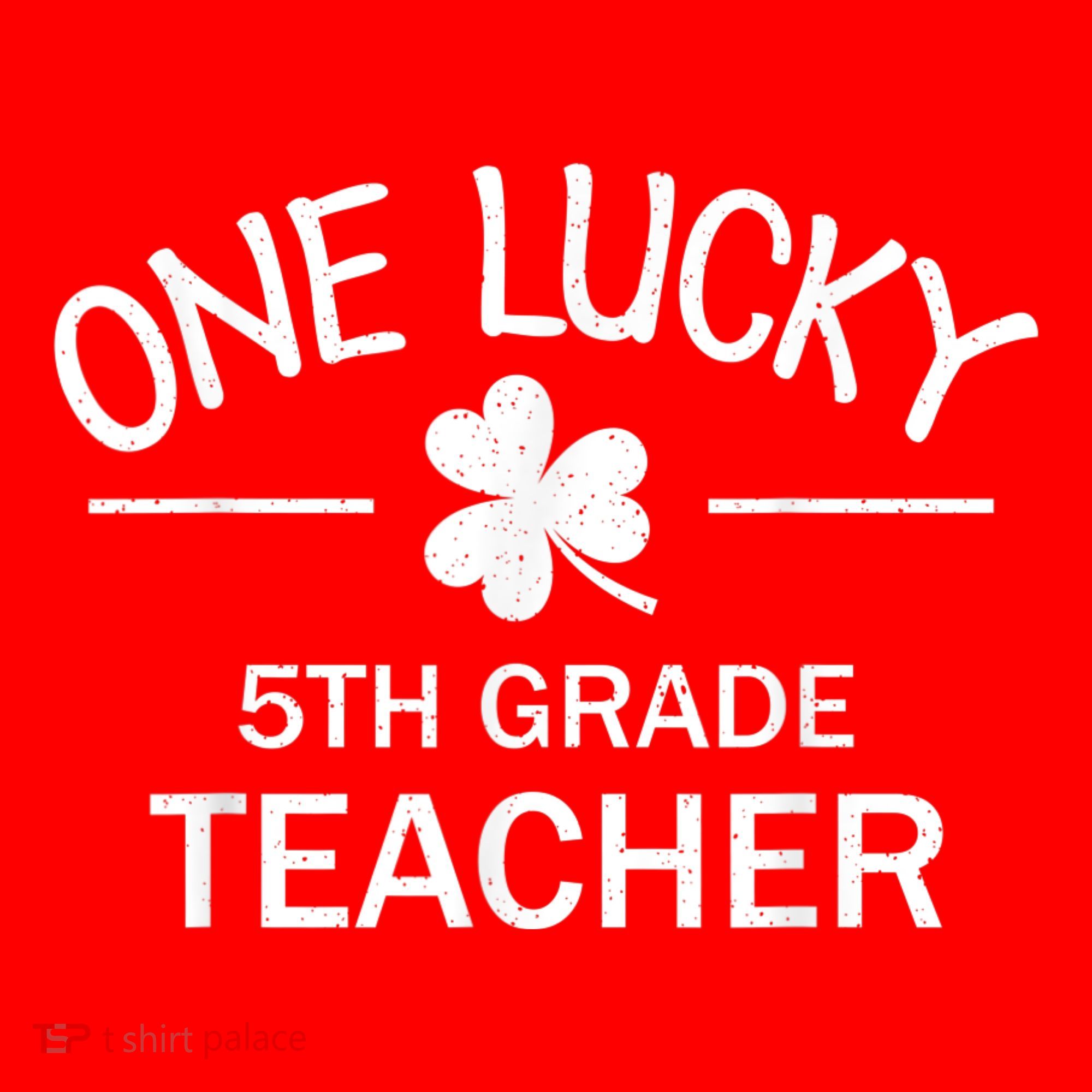 One Lucky 5th Grade Teacher Matching St Patricks Day Gift Santa Hat
