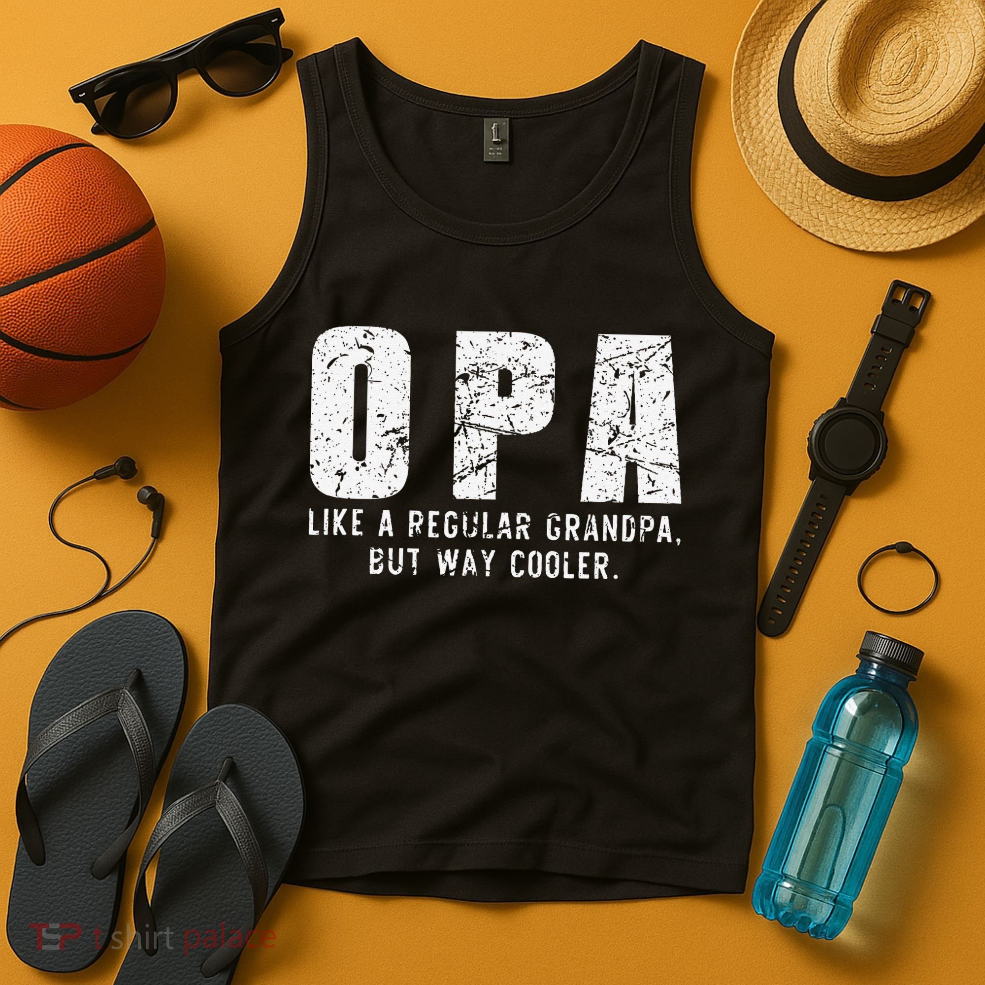 Opa Like A Grandpa But Way Cooler Only Much Fathers Day Tank Top