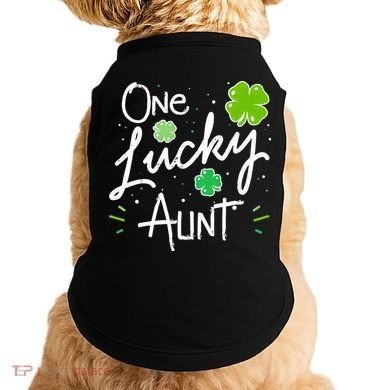 One Lucky Aunt St Patrick's Day Doggie Tank