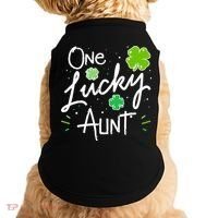 One Lucky Aunt St Patrick's Day Doggie Tank thumb 0
