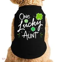 One Lucky Aunt St Patrick's Day Doggie Tank thumb 0