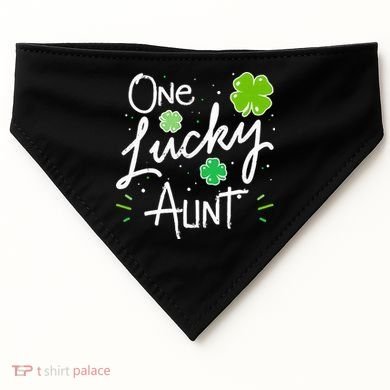 One Lucky Aunt St Patrick's Day USA-Made Doggie Bandana