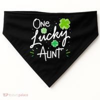 One Lucky Aunt St Patrick's Day USA-Made Doggie Bandana thumb 0
