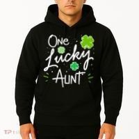 One Lucky Aunt St Patrick's Day Hoodie thumb 2