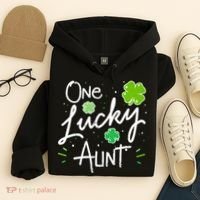 One Lucky Aunt St Patrick's Day Hoodie thumb 4