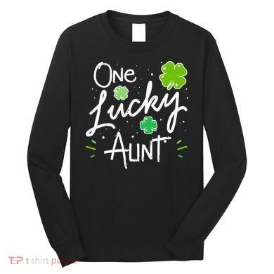 One Lucky Aunt St Patrick's Day Long Sleeve Shirt