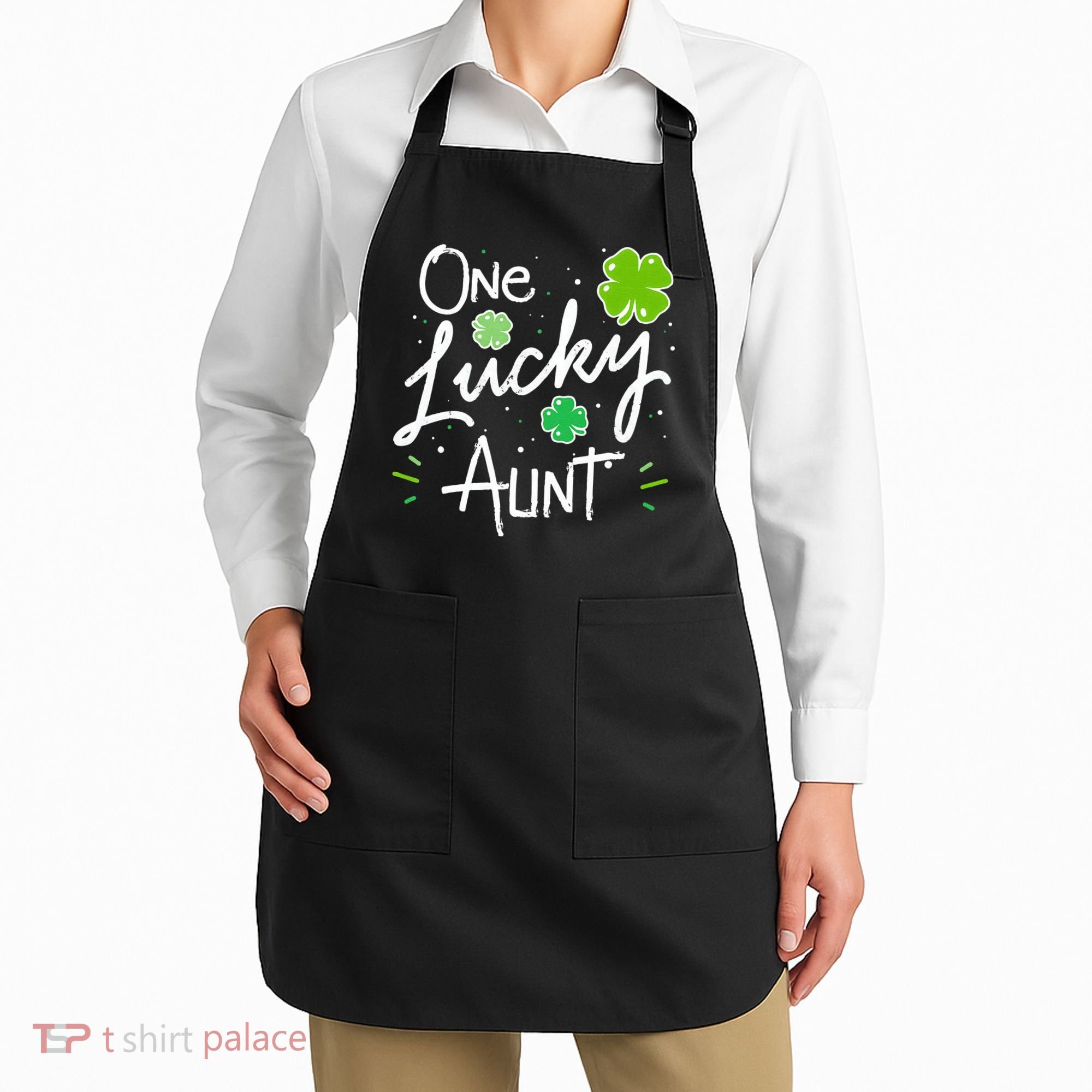 One Lucky Aunt St Patrick's Day Apron