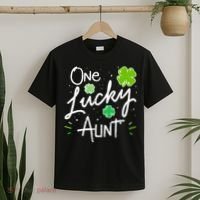 One Lucky Aunt St Patrick's Day T-Shirt thumb 2