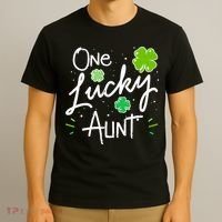 One Lucky Aunt St Patrick's Day T-Shirt thumb 3