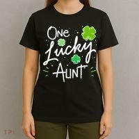 One Lucky Aunt St Patrick's Day T-Shirt thumb 4