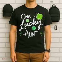 One Lucky Aunt St Patrick's Day T-Shirt thumb 6