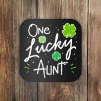 One Lucky Aunt St Patrick's Day Coaster thumb 0