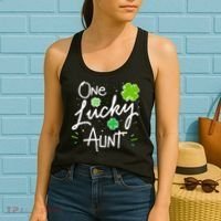 One Lucky Aunt St Patrick's Day Women's Tank Top thumb 2