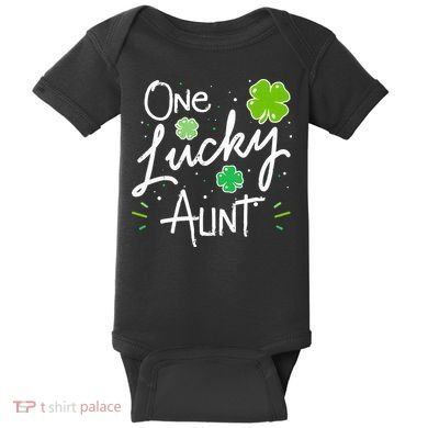 One Lucky Aunt St Patrick's Day Baby Bodysuit