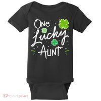 One Lucky Aunt St Patrick's Day Baby Bodysuit thumb 0
