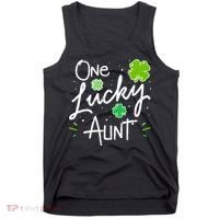 One Lucky Aunt St Patrick's Day Tank Top thumb 0