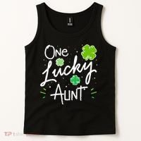 One Lucky Aunt St Patrick's Day Tank Top thumb 2