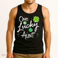 One Lucky Aunt St Patrick's Day Tank Top thumb 3
