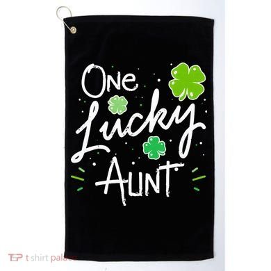 One Lucky Aunt St Patrick's Day Golf Towel