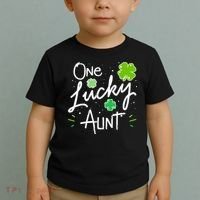 One Lucky Aunt St Patrick's Day Toddler T-Shirt thumb 2