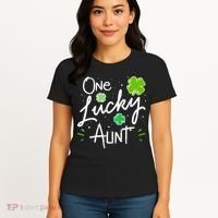 One Lucky Aunt St Patrick's Day Women's T-Shirt thumb 4