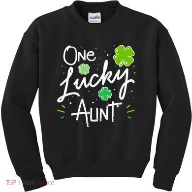 One Lucky Aunt St Patrick's Day Kids Sweatshirt