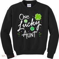 One Lucky Aunt St Patrick's Day Kids Sweatshirt thumb 0