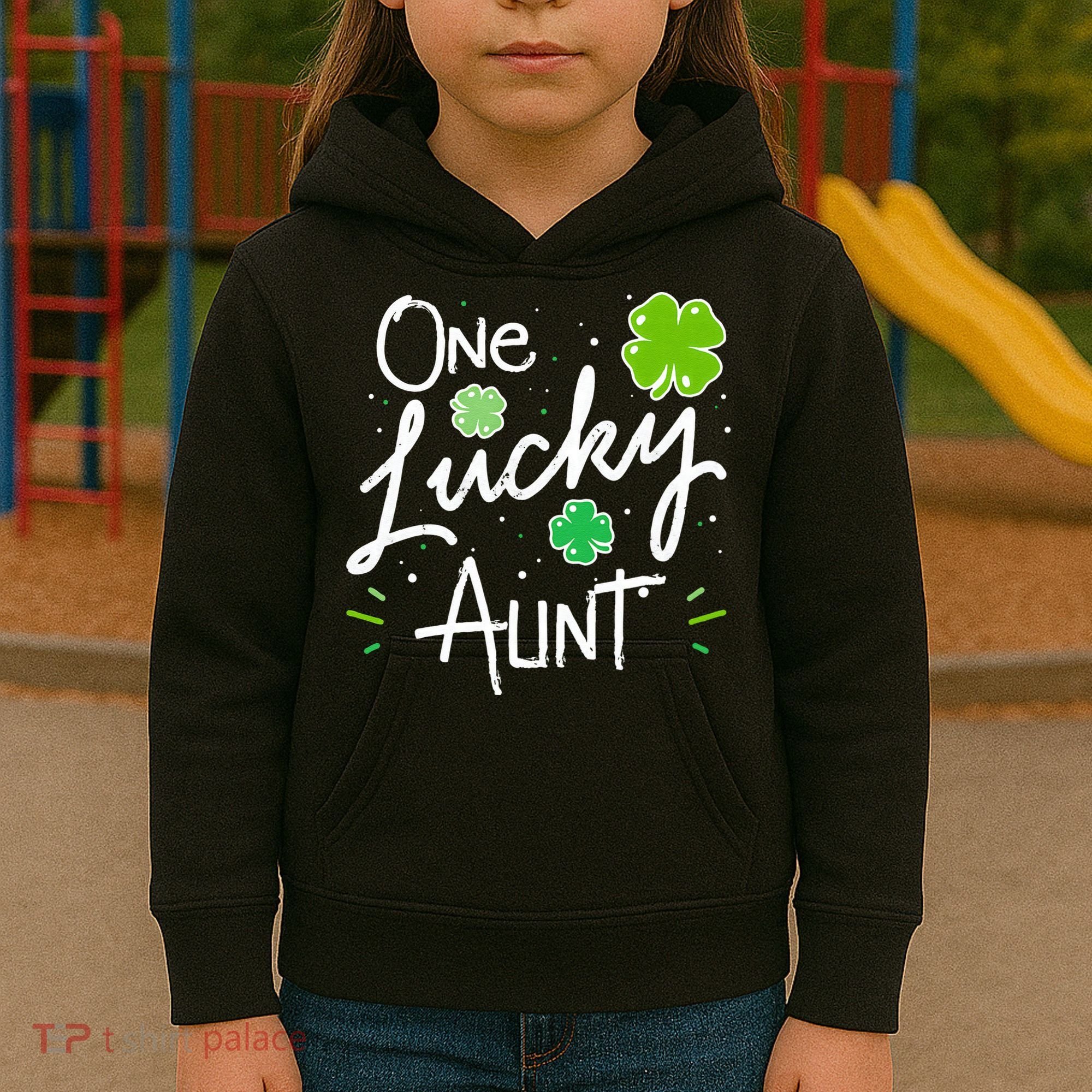 One Lucky Aunt St Patrick's Day Kids Hoodie