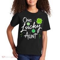 One Lucky Aunt St Patrick's Day Kids T-Shirt thumb 2