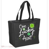 One Lucky Aunt St Patrick's Day Tote Bag thumb 2