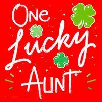 One Lucky Aunt St Patrick's Day Santa Hat thumb 1