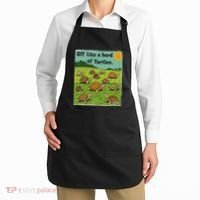 Off Like A Herd Of Turtles! Funny Family Saying Apron thumb 2