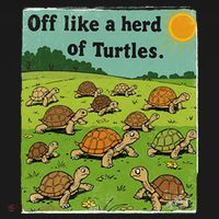 Off Like A Herd Of Turtles! Funny Family Saying Apron thumb 3