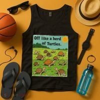 Off Like A Herd Of Turtles! Funny Family Saying Tank Top thumb 4