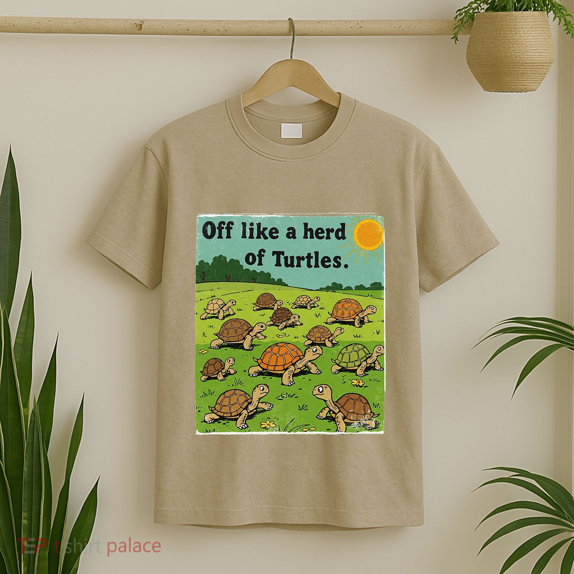 Off Like A Herd Of Turtles! Funny Family Saying T-Shirt