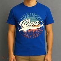 Opa Like A Grandpa Only Cooler Vintage Retro Opa Dad Gift T-Shirt thumb 3