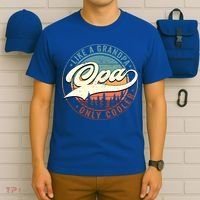 Opa Like A Grandpa Only Cooler Vintage Retro Opa Dad Gift T-Shirt thumb 6