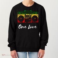 One Love Boombox Musicbox Rasta Reggae Music Rastafari Roots Women's Sweatshirt thumb 0