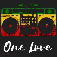 One Love Boombox Musicbox Rasta Reggae Music Rastafari Roots Comfort Colors Heavyweight Long Sleeve T-Shirt thumb 2
