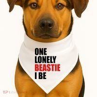 One Lonely Beastie I Be USA-Made Doggie Bandana thumb 1