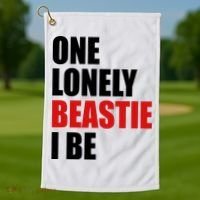 One Lonely Beastie I Be Golf Towel thumb 1
